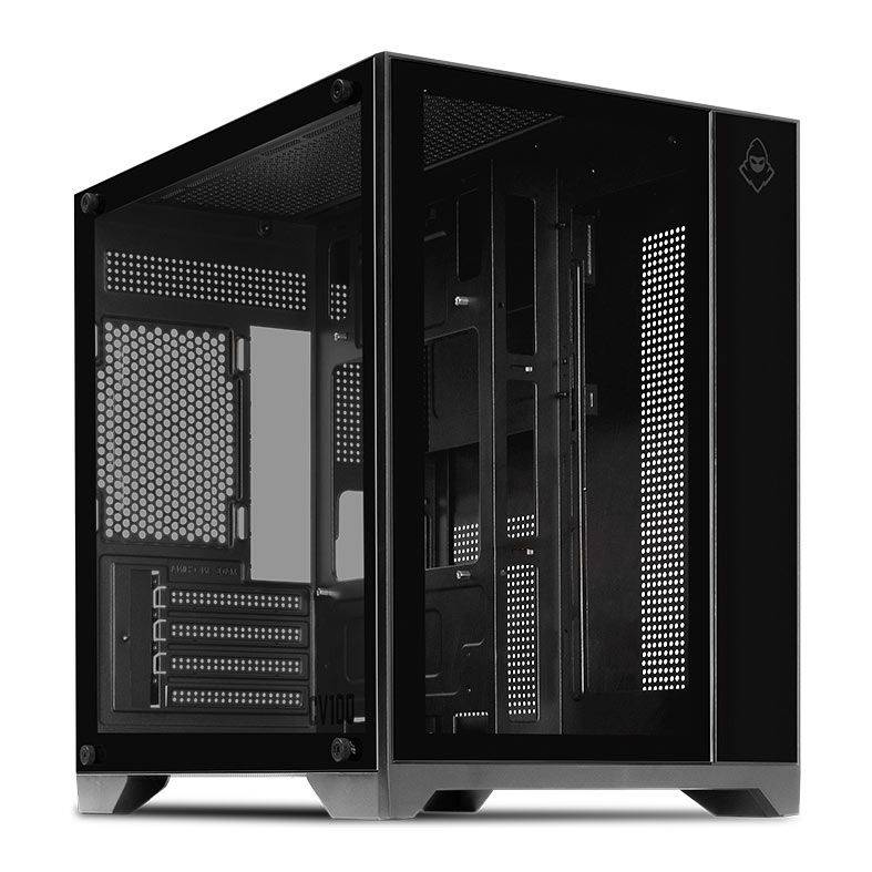 Gabinete Gamer Mid-Tower, Lateral De Vidro, Preto