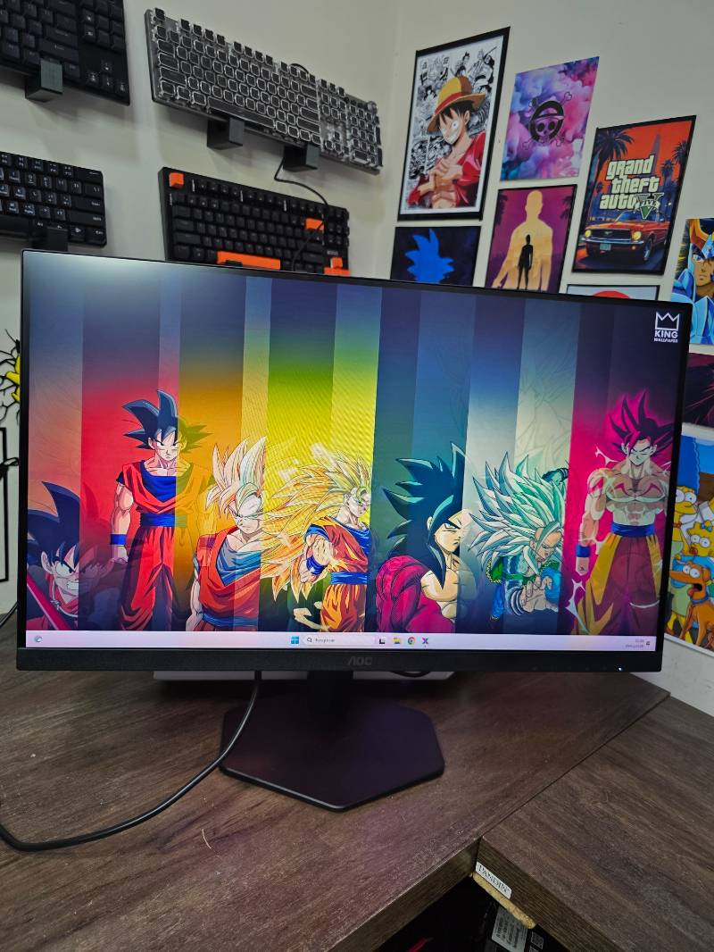 27' Monitor Gamer AOC 27", Full HD, 180Hz, 0.5ms, IPS, DisplayPort e HDMI, Ajuste de Altura, Preto 