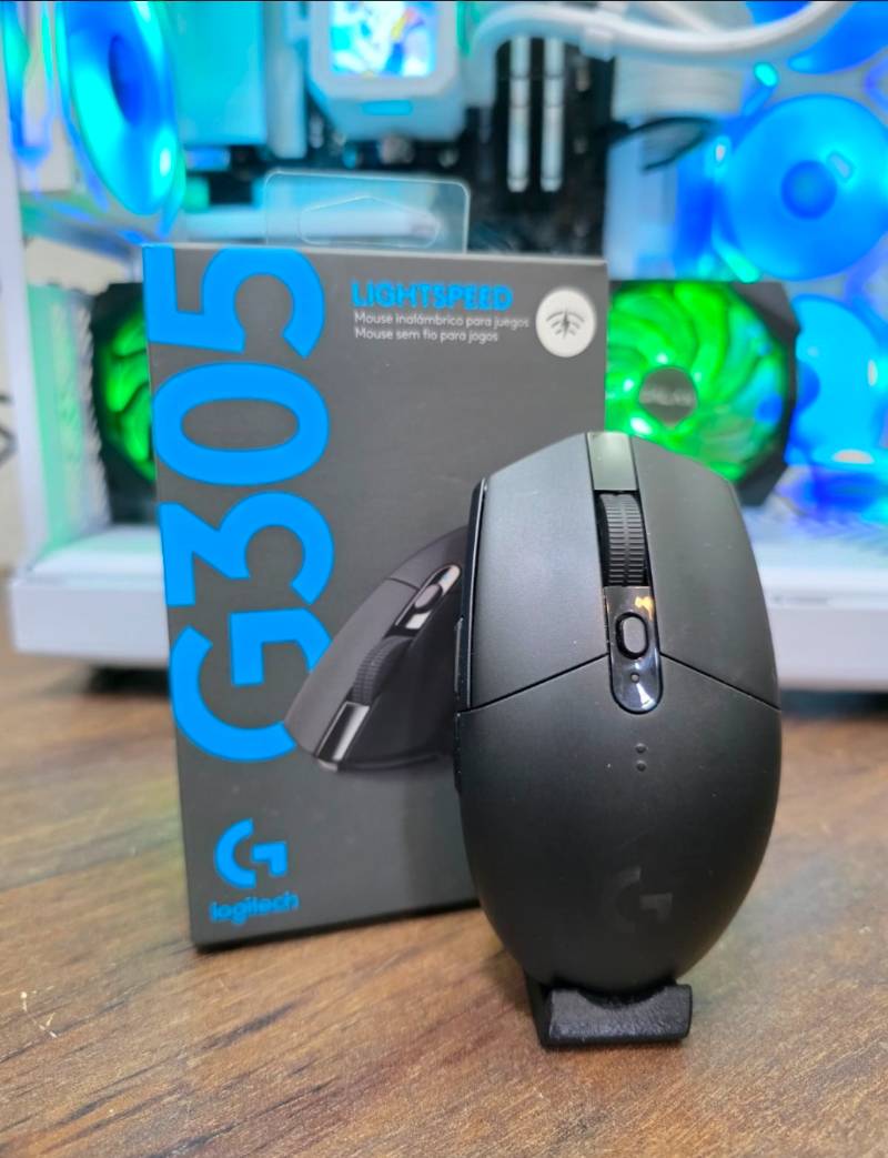 Mouse Gamer Sem Fio Logitech G305 LIGHTSPEED, 12000 DPI, 6 Botões, Preto - 910-005281