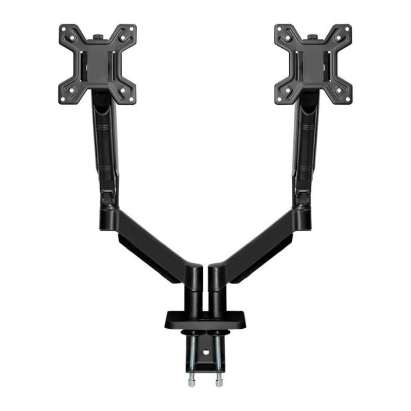 Suporte Articulado Com Pistao a Gas Para Dois Monitores Zinnia Nimbo 210, 13 Pol. a 32 Pol., Preto, ZNO-ZNNBO210-BK01