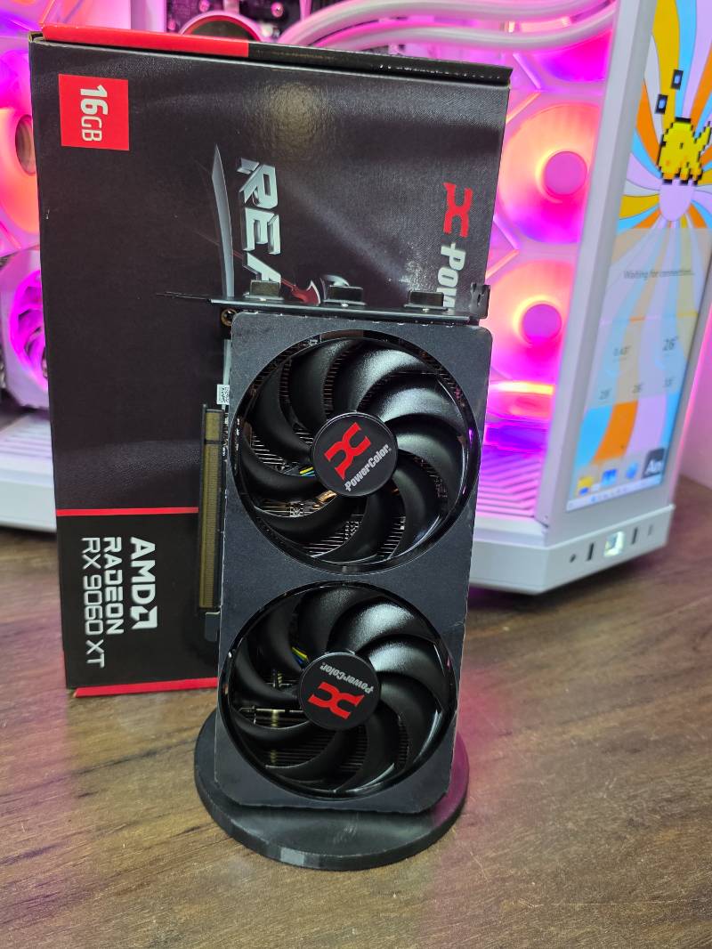 RX 9060 XT 16GB PowerColor Reaper Placa de Vídeo AMD Radeon, GDDR6, 128bits, OpenGL 4.6, RDNA 4 RX90