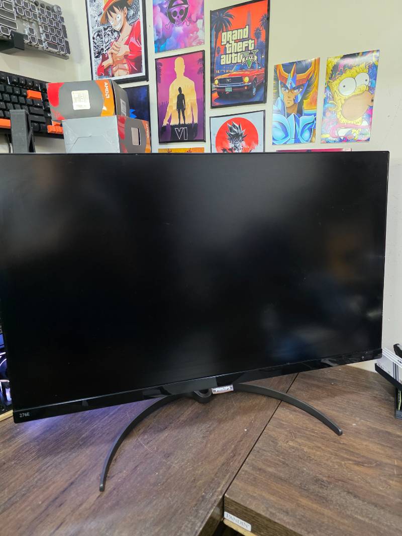 27' 4K Monitor Philips 276E8V 27' IPS 5ms 60Hz 4K Preto, 276E8VJSB/57