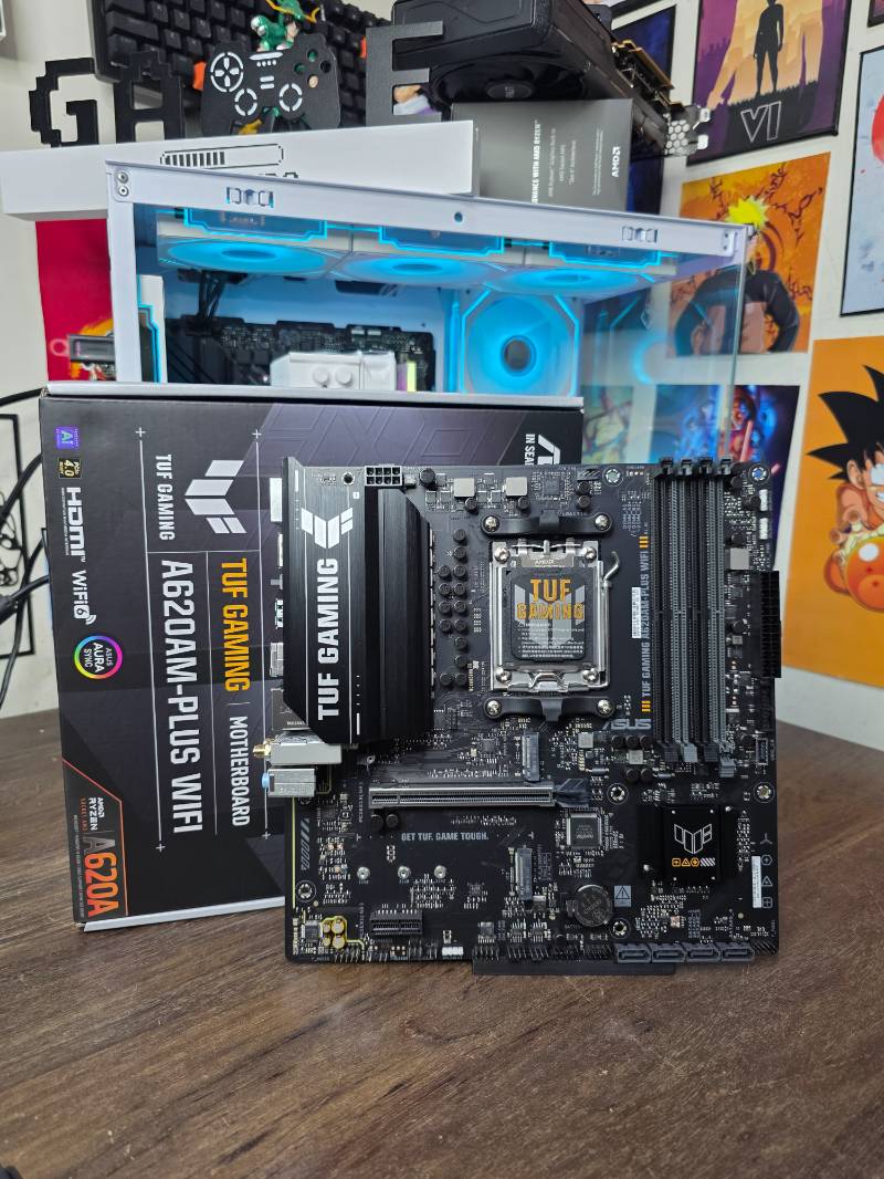 Placa Mãe ASUS TUF GAMING A620AM-PLUS WIFI, AMD AM5 , m-ATX, DDR5, Wi-fi6 - 90MB1MZ0-M0EAY0