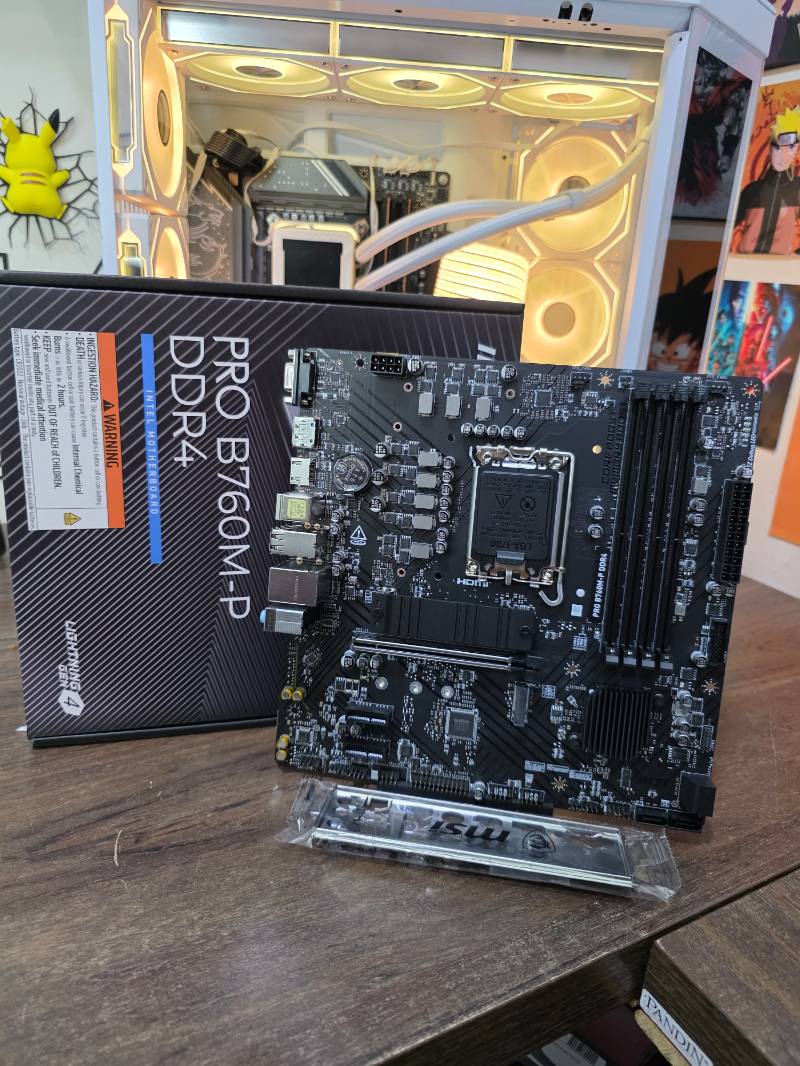 B760M-P MSI PRO Placa Mãe, Intel B760, DDR4, Preto - PRO B760M-P DDR4