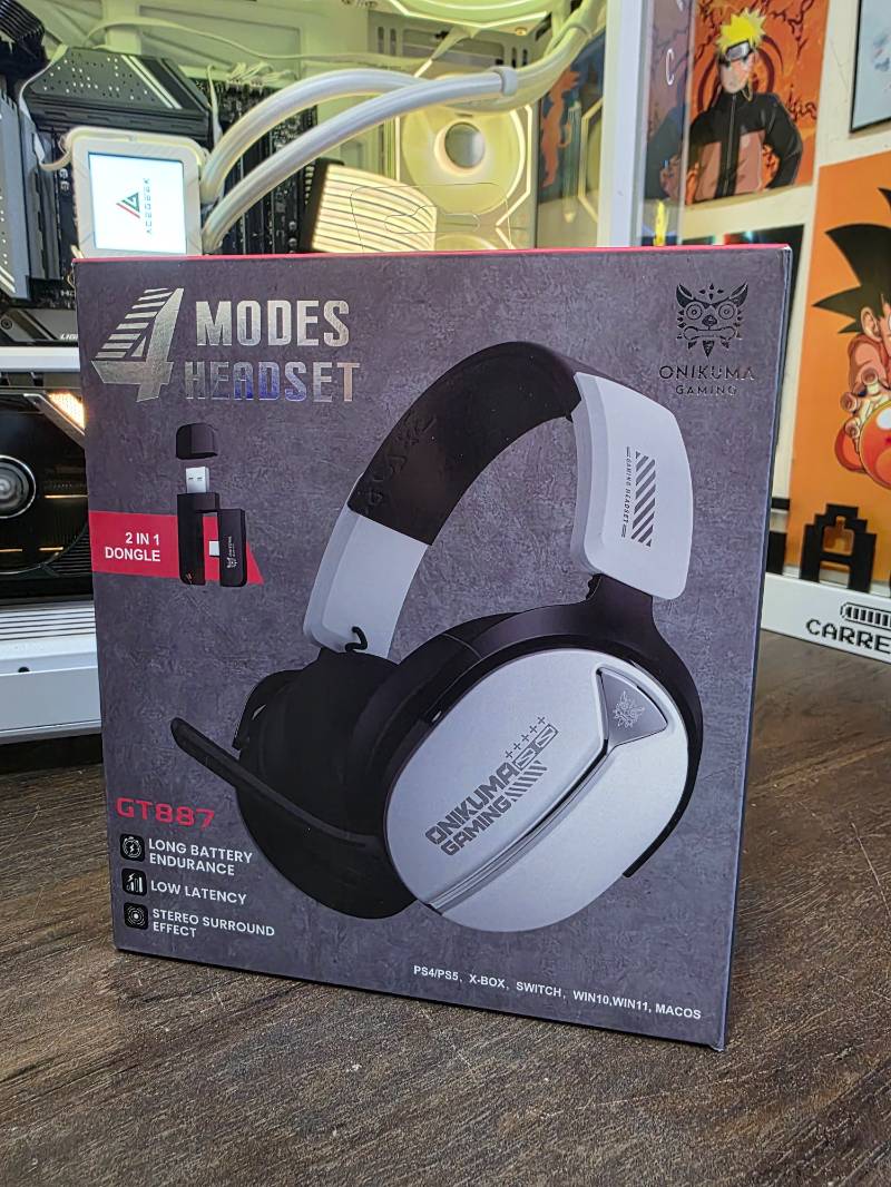 Headset 4-modes Gamer Onikuma Gt887 Branco