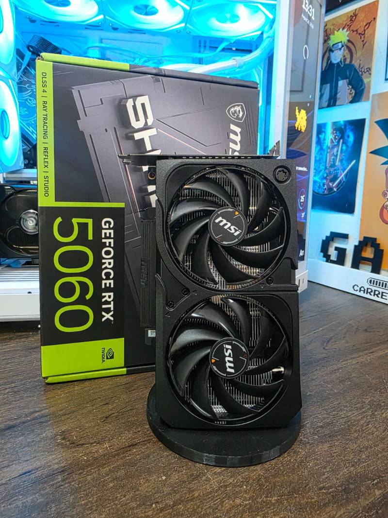 RTX 5060 MSI Shadow 2X OC, 8GB, GDDR7, DLSS, Ray Tracing, Placa de Vídeo NVIDIA GeForce RTX5060