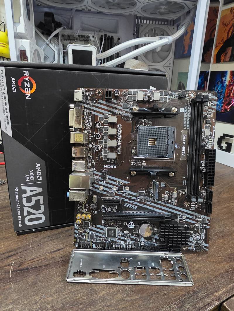 A520M-A PRO MSI , DDR4, Socket AM4, M-ATX, Placa Mãe 