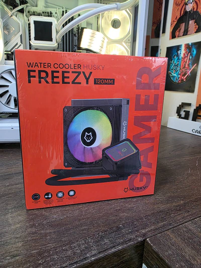 Water Cooler Husky Freezy, Iluminação ARGB, 120mm, AMD e Intel, Preto - HWT10OPT