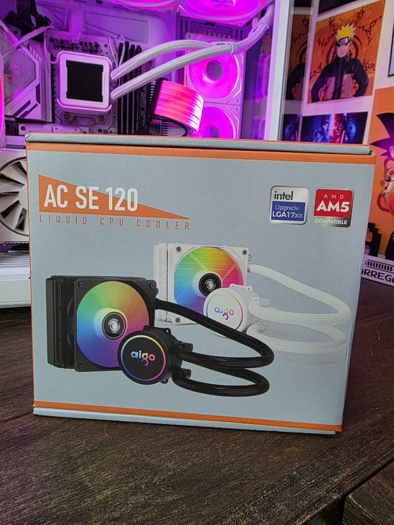 Water Cooler Branco 120mm Aigo Ac Se120 RGB