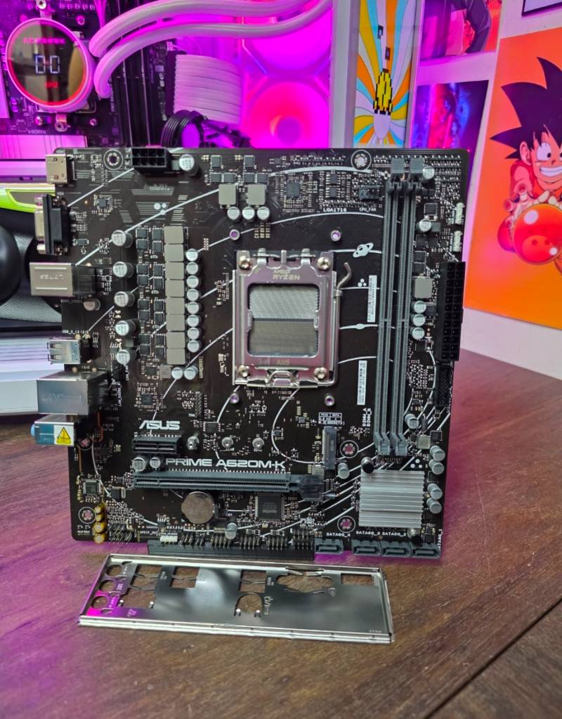 A620M-K Placa Mãe Asus PRIME, DDR5, Socket AMD AM5, M-ATX, Chipset AMD A620