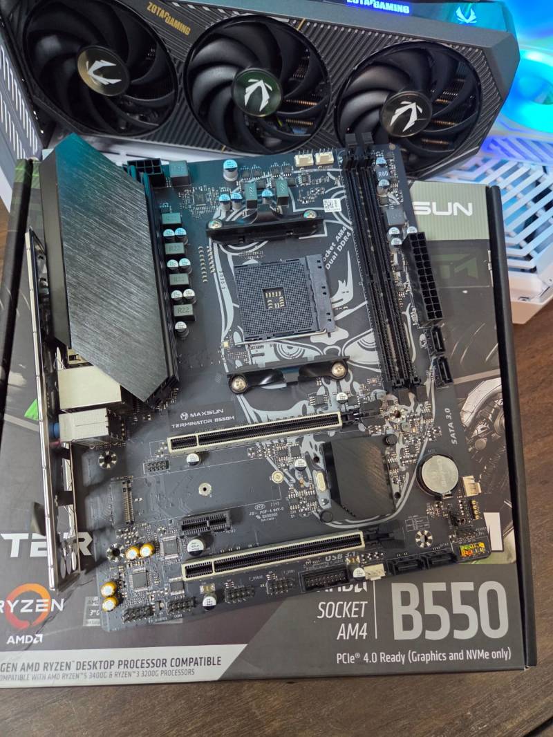 B550M Placa Mãe MAXSUN B550M -Terminator, AMD AM4, mATX, DDR4