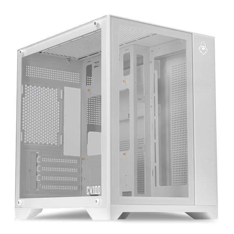 Gabinete Gamer Mid-Tower, Lateral De Vidro, Branco