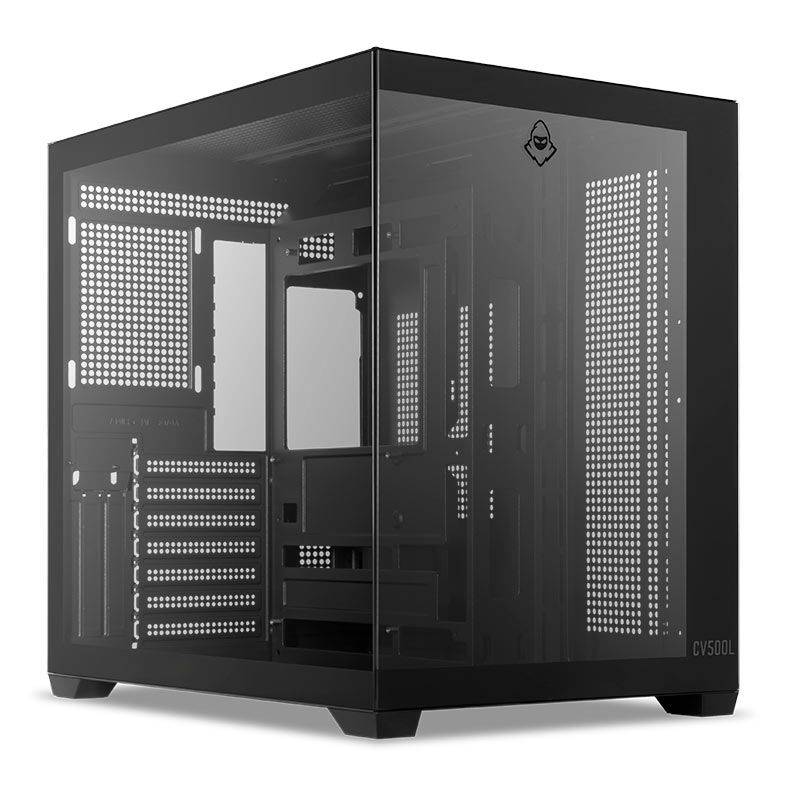 Gabinete Gamer Mid Tower, Lateral De Vidro, Preto