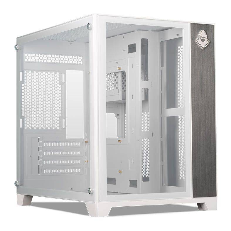 Gabinete Gamer, Mid-Tower, Lateral de Vidro, Branco